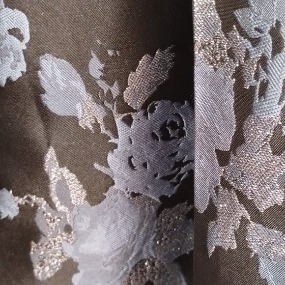 Perfect for Prom Dress - Black, light blue & silver floral dress - Picture 5 of 6